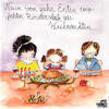 Neun von Zehn Enten Rindersteak zu Weinachten ... - Kunstbillet von Michaela Mara -