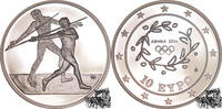 Griechenland 10 Euro 10 Euro 2003 - Speerwerfen OLYMPIADE ATHEN 04 in Kapsel -