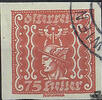 Österreich 1921 o - Heller 75 - Merkur Zeitungsmarken -