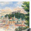 Sommerlicher Altstadtblick - Kunstbillet von Leopold Forsthuber -