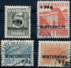 Österreich Österreich 1933 Satz o, Gr. 5+(2) bis Gr. S. 1 (+Gr. 50) - Winterhilfe -