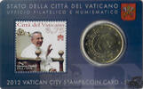0,50 Euro 50 Cent 2012 - Vatikan, Stamp&Coincard Nr. 2 -