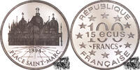 Frankreich 100 Francs - 15 Ecus Francs 100 Francs - 15 Ecus 1994 - St. Marcs Cathedrale -