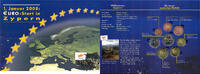 1 Cent - 2 Euro Euro KMS 2008 - Zypern, 3,88 € + 88 c ehemalige Centwährung, zum Start von Euro -