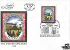 Österreich Österreich FDC 1989 - 6+3 S - Tag der Briefmarke 1989 -
