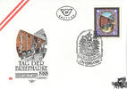 Österreich Österreich FDC 1988 - 6+3 S - Tag der Briefmarke 1988 -
