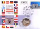 Österreich 5 € Münze + 0,75 € Briefmarke Euro Numisbrief Österreich - EU-Präsidentschaft -