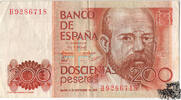 200 Pesetas 1980 - Spanien - sehr schön -