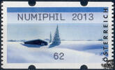Österreich 2013 Automatenmarke ** - € 0,62 - Schneelandschaft: NUMIPHIL 2013 -