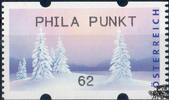 Österreich 2014 Automatenmarke ** - € 0,62 - Winterstimmung: PHILA PUNKT -
