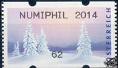Österreich 2014 Automatenmarke ** - € 0,62 - Winterstimmung: NUMIPHIL 2014 -