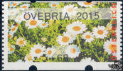 Österreich 2015 Automatenmarke ** - € 0,68 - Fehlschnitt horizontal - Magerwiesen-Margerite: ÖVEBRIA 2015 -