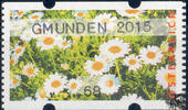 Österreich 2015 Automatenmarke ** - € 0,68 - Magerwiesen-Margerite: GMUNDEN 2015 -