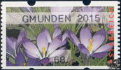 Österreich 2015 Automatenmarke ** - € 0,68 - Fehlschnitt horizontal - Krokus: GMUNDEN 2015 -