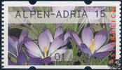 Österreich 2015 Automatenmarke ** - € 0,01 - Krokus: ALPEN-ADRIA 15 -