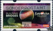 Österreich 2015 Automatenmarke ** - € 0,68 - Eurovision Song Contest - Kugel: SONDERPOSTAMT -