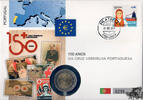 Niederlande 2 € Münze + 0,50 Briefmarke Euro Numisbrief Portugal 2015 - 150. Jahre Rotes Kreuz -