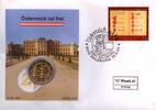 2 € Münze + 0,55 € Briefmarke Euro Numisbrief Österreich - 50 Jahre Staatsvertrag -