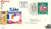 Österreich Österreich FDC 1980 - 4 S - 25 Jahre Österreichischer Staatsvertrag - Reko -