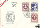 Österreich FDC Satz 1980 - S 2.5, 4, 6 - 200. Todestag von Kaiserin Maria Theresia - Sonderstempel -