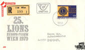Österreich Österreich FDC 1979 - 4 S - 25. Lions-Europa-Forum Wien 1979 - Reko -