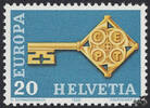 Schweiz Schweiz 1968 ** - EUROPA, Schlüssel -