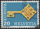 Schweiz Schweiz 1968 o - EUROPA, Schlüssel -