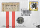 2 € Münze + 1,00 € Briefmarke Euro Numisbrief Österreich - 200 Jahre Österreichische Nationalbank -