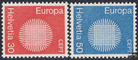 Schweiz Schweiz 1970 ** - EUROPA, Sonne -