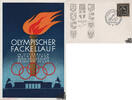   Deutschland Ansichtskarte Olympischer Fackellauf in Österreich 