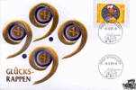 Schweiz 4 x 1 Rappen Numisbrief - Glücksrappen -