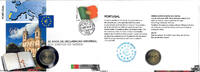 Portugal 2 € Münze + 0,30 Briefmarke Euro Numisbrief Portugal - Menschenrechtsvertrag -