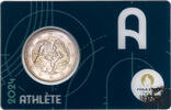 Frankreich 2 Euro 2 Euro 2024 - Frankreich Olympiade 2024 blau, Herkules -