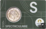 Frankreich 2 Euro 2 Euro 2024 - Frankreich Olympiade 2024 grau, Herkules -