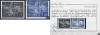 Vatikan Vatikan ** 1948 - 250 und 500 Lire - Flugpost - Attest Diena -