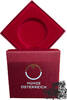 Österreich Etui Münze Österreich - 39 mm - roter Samt -