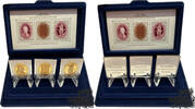 AR-Medaille - 200. Todestag W. A. Mozart, 3er Set -
