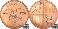 Andorra 1 Cent 1 Cent 2014 - Andorra, 1 Unze Kupfer -