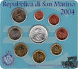 1 Cent - 2 Euro Euro KMS 2004 - San Marino -