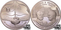 Ecu Medaille 1989 - Gorbatschow und Weizäcker in Bonn, PP. -