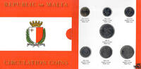 Malta 0,01-1 Lira KMS Malta Lira, im Blister -