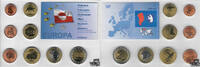 Dänemark 0,01-2 Euro KMS - Probe - Grönland 2004, Prestige Specimen Set -