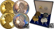 Queen Elizabeth II. GOLD AND SILVER JUBILEE, Limited Edition, PP. 1977 u. 2002 -