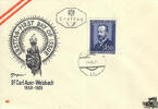 Österreich Österreich FDC 1954 - 1,50 S - 25. Todestag von Dr. Carl Auer Ritter von Welsbach -