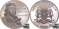 1000 Francs 2002 Unbekannt 10000 Shilling 1999 - Isaac Newton 1643-1727 PP
