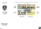 Österreich Block FDC 2000 - S 27 + 13 + 32 + 13 + 32 + 16 - Wien lädt zur WIPA 2000 -