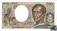 200 Francs 1991 - Frankreich - sehr schön -