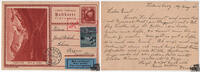 Liechtenstein Liechtenstein - Nr. 109 Flugpost auf Ganzsache 1930 -