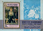 Vereinigte Arabische Emirate Aden, Qu´aiti State in Hadhramaut 1967 ** - 250 F - Gemälde von Edouard Manet - Block -