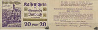 Österreich 20 Heller - Imbach im Kremstal, NÖ, Gold-Ausgabe -